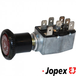 Emergency light switch with knob