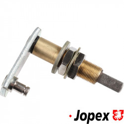 Wiper shaft with hardware