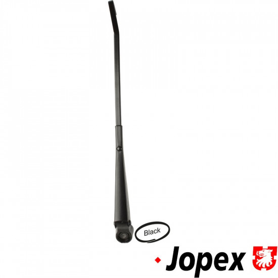 Wiper arm with bracket, black, right