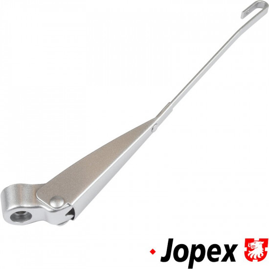 Wiper arm with bracket, silver, left