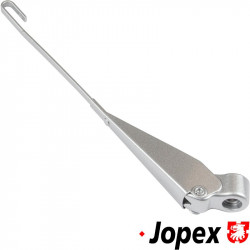 Wiper arm with bracket, silver, right