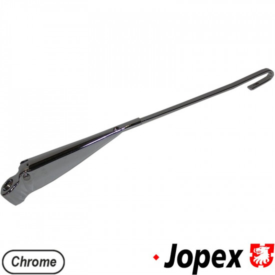 Wiper arm with bracket, chrome, left