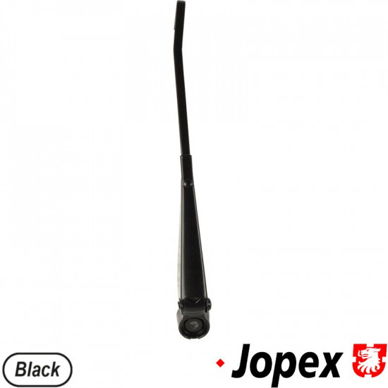 Wiper arm with bracket, black, left
