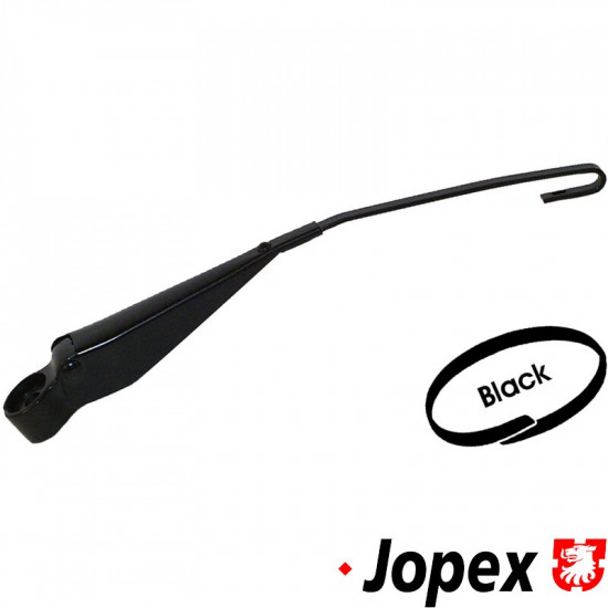 Wiper arm with bracket, black, right