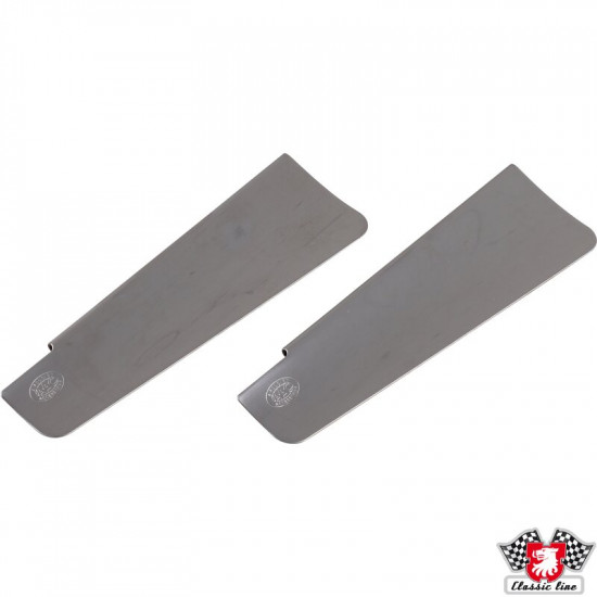 Wind deflector for wiper arm, polished stainless steel, 2 pcs.