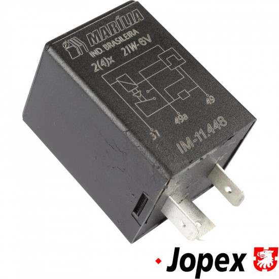 Relay for indicator and hazard warning light, 6 Volt