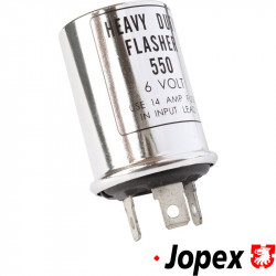 Relay for indicator and hazard warning light, 6 Volt