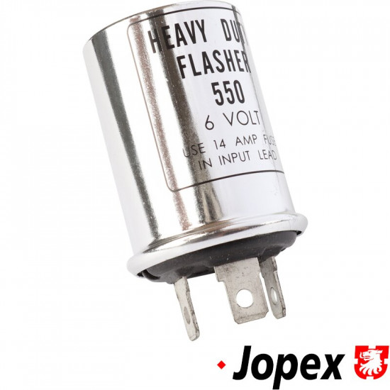 Relay for indicator and hazard warning light, 6 Volt