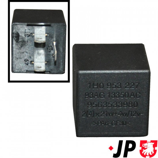 Relay for turn signal and emergency light, 12 Volt, 4x21 W