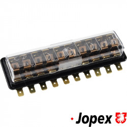 Fuse box, 10 fuses, with cover