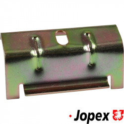 Battery support for plastic battery
