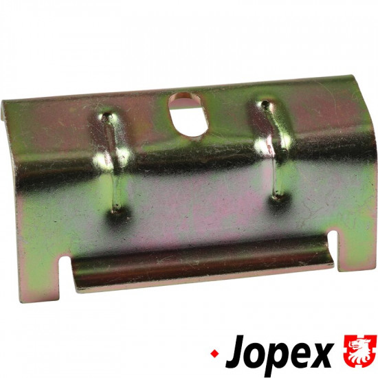 Battery support for plastic battery