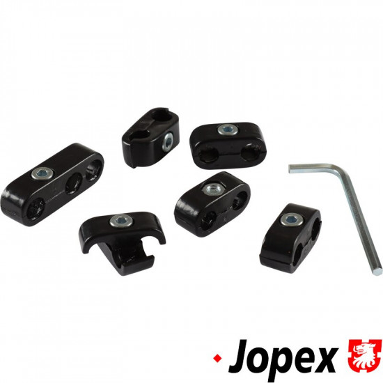 Wire separator set, black, for 4 cylinder engines
