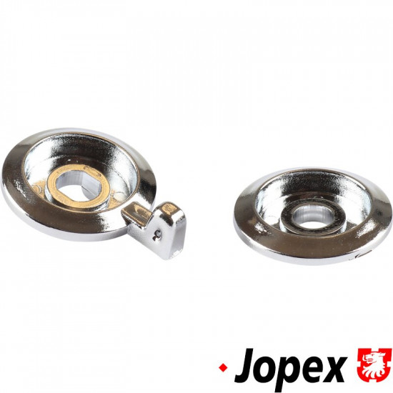 Knob set for Blaupunkt sound control, balance and bass/treble, chrome