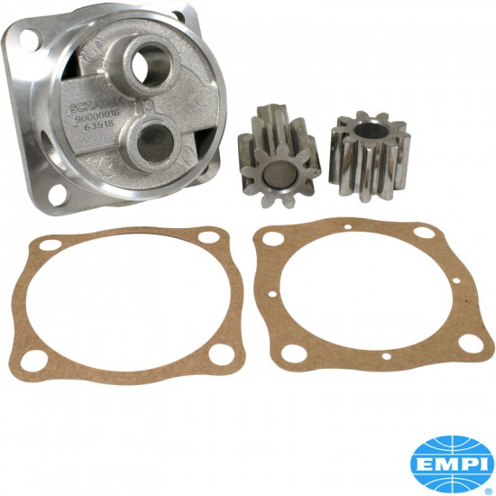 Schadek oil pump for flat cam, 26mm gears, with gaskets