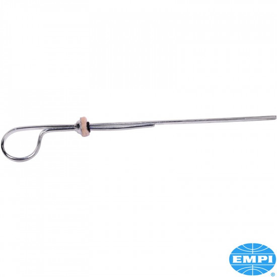 Oil dipstick, stock length, silver zinc plated