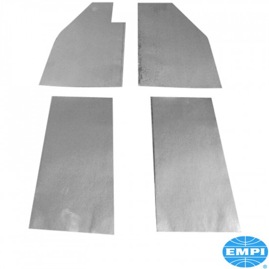 Sound absorber kit for floor pan, 4.5 mm thick, 4 pieces