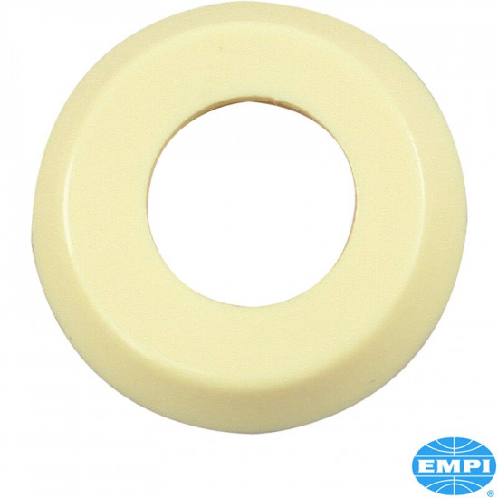 Escutcheon for inner door handle and window winder handle, ivory