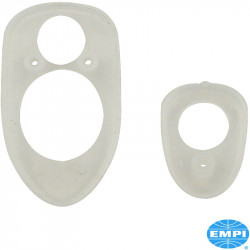 Gasket set for bonnet handle, upper and lower, clear