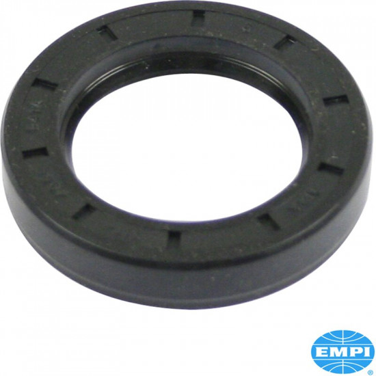 Oil seal for wheel bearing, front. For models with drum brakes