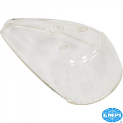 Turn signal light lens, front, clear, left/right, without E-mark