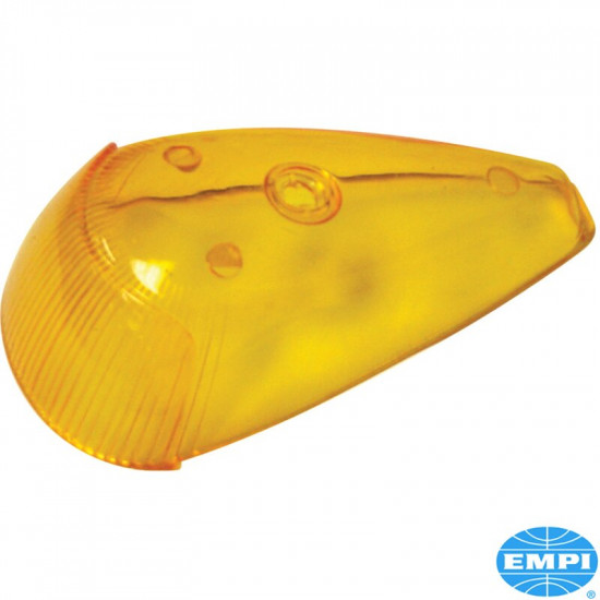 Turn signal light lens, front, yellow, left/right, wIthout TÜV/E-approval