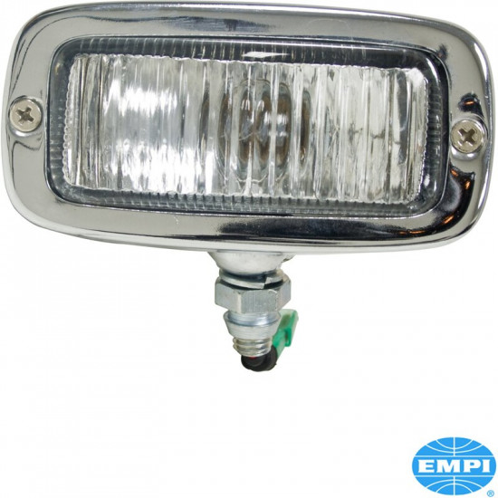 Reverse light with right bracket and boot, chrome