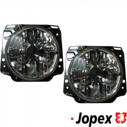 Headlamp set, crystal black