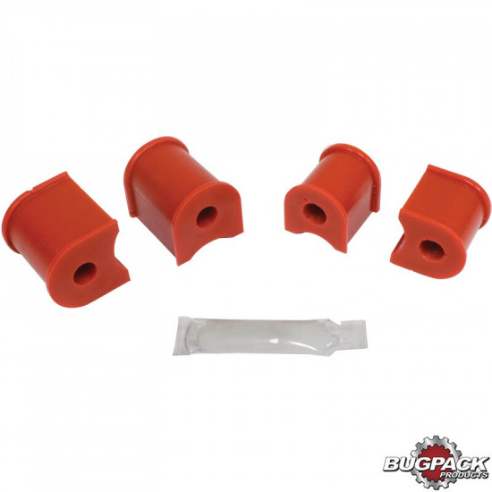 Grommet set for Ø12mm stabilizer, front, red