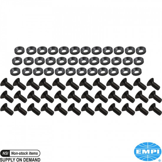 Engine tin mounting set, Compound Built, black