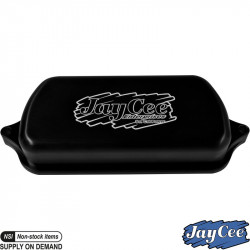 Valve cover set, Billet Style, aluminium, black, 2 pieces