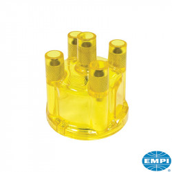 Distributor cap, yellow. Fits Bosch and Bosch style distributors