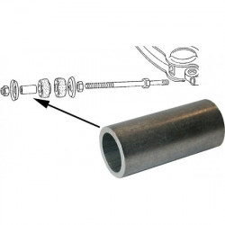 Spacer sleeve for rubber mount, length 56 mm, Ø inner 18.9 mm, Ø outer 25 mm
