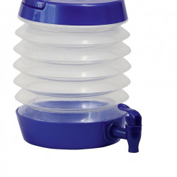 BRUNNER Water dispenser foldable 5.5 l blue-transparent