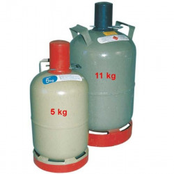 New, empty gas cylinder for purchase for 11 kg filling.