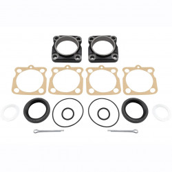 Bearing cap and seal set for rear axle, for swing axle. Includes 2 caps and seals 