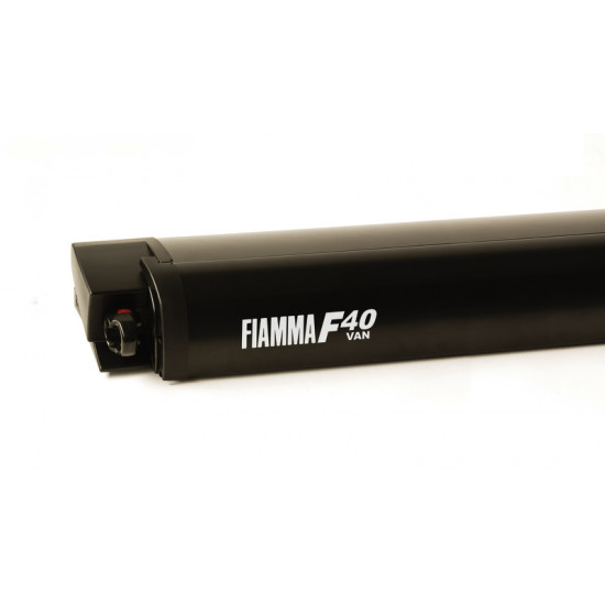 Roof awning Fiamma F40 Van 270 270 x 225 cm Fabric col. royal grey Housing col. deep black 