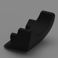 Black protective cap for rails for Rail Premium E-Bike XL 