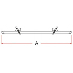 Fiamma bike rack Rail Premium length 128 cm Colour aluminium / silver 