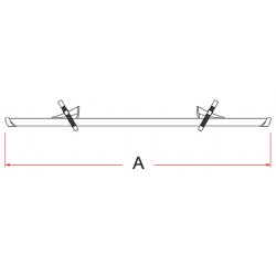 Fiamma bike rack Rail Premium _E-Bike_ XL Length 139 cm col. aluminium / black 