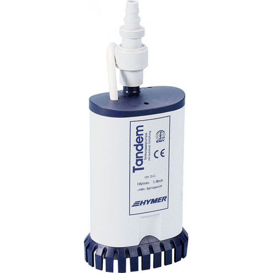 High power tandem Reich immersion pump 19 I / min. 1.4 bar / 4.6 A Especially for Hymer High power tandem Reich immersion pump 19 I / min. 1.4 bar / 4.6 A Especially for Hymer