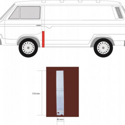 B-Pillar RHD Lower Left: T25/T3 (1980-1992) 