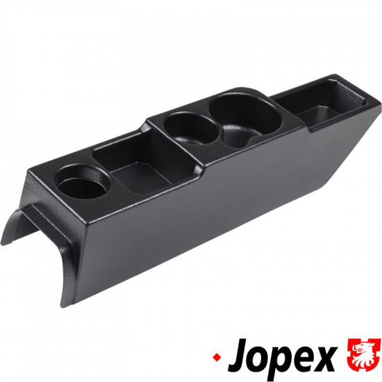 Center console at floor, plastic 