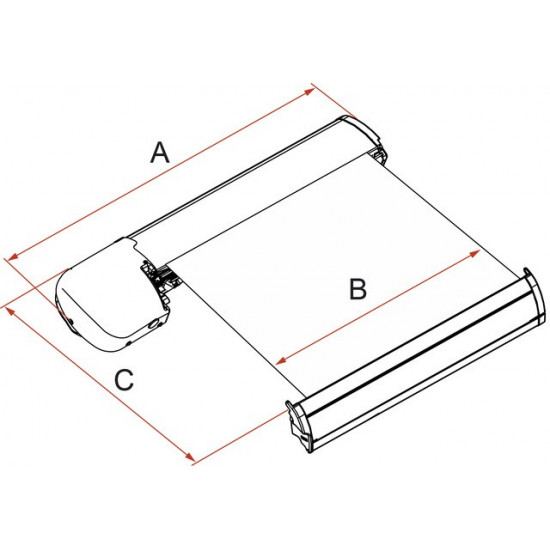 Awning adapter set FIAMMA, Housing color polar white
