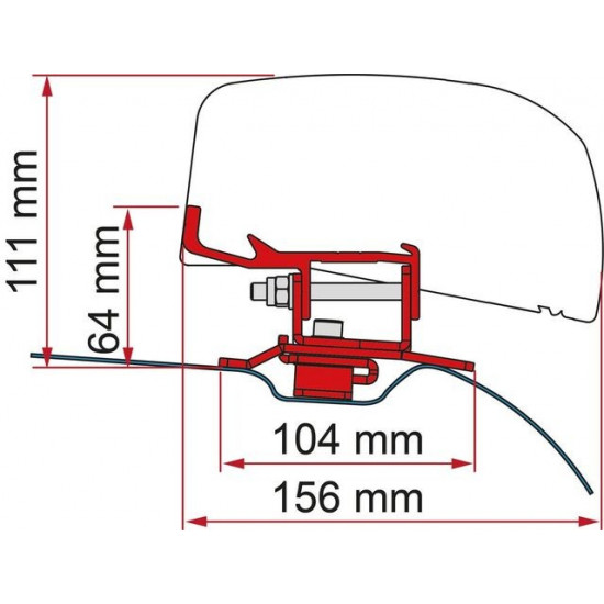 Fiamma adapter F40 PSA from 2014  