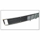 Lower radiator grille with holes for turn signals, black 