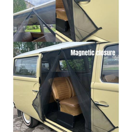 Magnētiskie moskītu tīkli VW T2 bīdāmajām un aizmugures durvīm, Toptrail