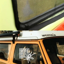 Magnētiskie moskītu tīkli VW T3 / T25 kabīnes logiem (pāris), Toptrail